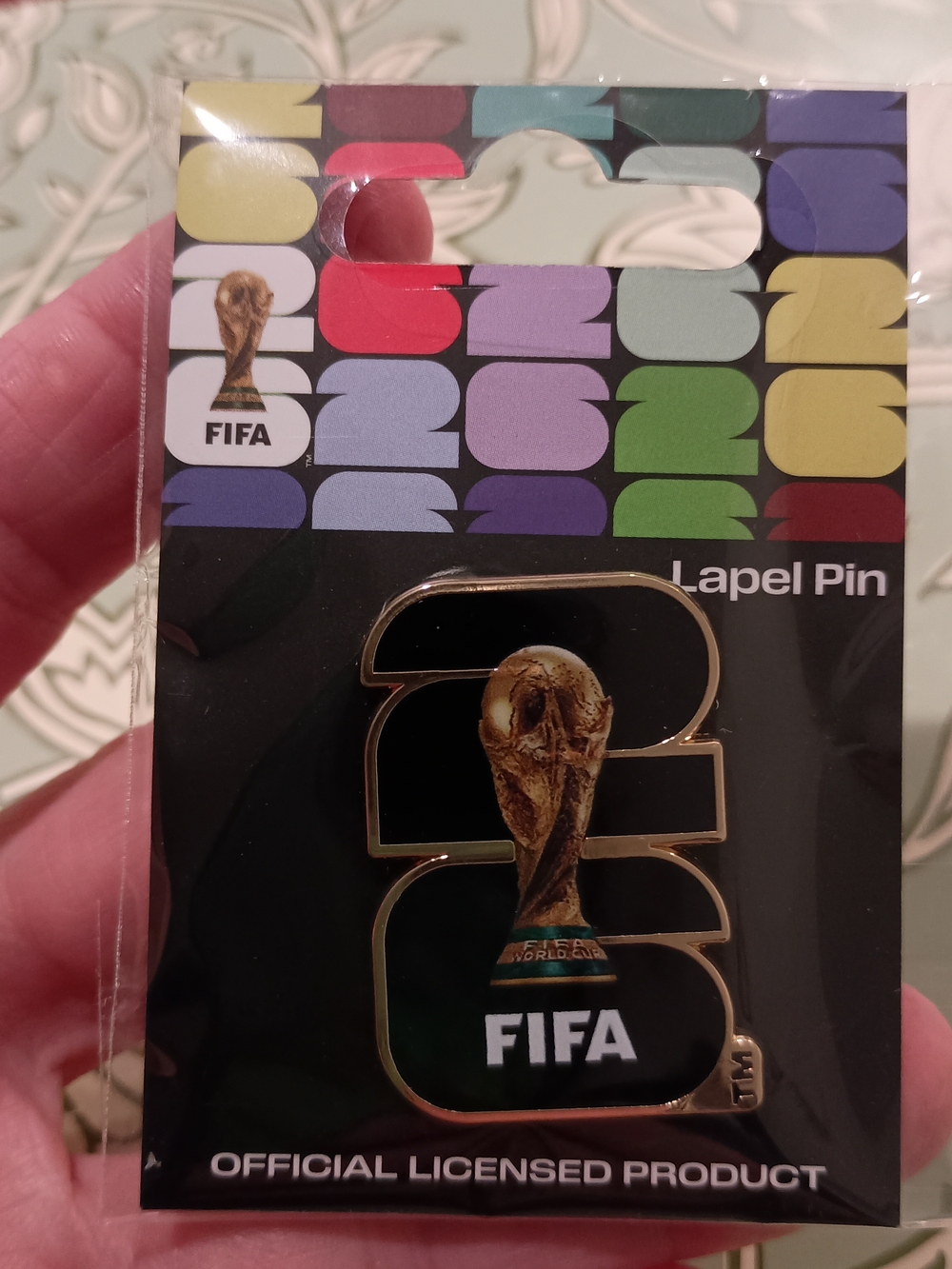 NEW Official FIFA 2026 World Cup Lapel Pin Black
